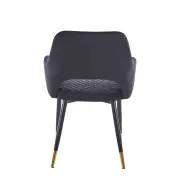 Krzesło tapicerowane czarne K3-FX tył